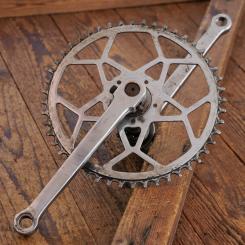 Tretlager universal für Sportrad, orig. 50er Jahre, verchromt, BSA-Keillager, gebr. 