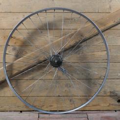 Hinterrad mit Regida-Felge 26 Zoll (559), verchromt, 1960er/70er J., Komet-Nabe, gebr. 