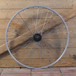 Hinterrad mit WEINMANN-Felge 26 Zoll (559), Alu, Breite 27 mm, F&S Torpedo-Nabe verchromt von 1940, gebr. 