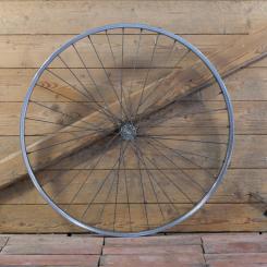 Vorderrad mit Chrom-Felge 26 Zoll (559), 1970er/80er J., Union-Nabe, gebr. 