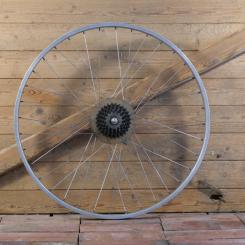 Hinterrad mit WEINMANN-Felge, 28 Zoll (622), 80er J., Alu, Breite 26 mm, Nabe SACHS Galaxie HT, gebr. 