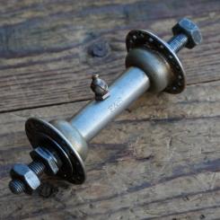 Nabe Vorderrad Fahrrad, F&S, 20er/30er J., vernickelt, gebr. 