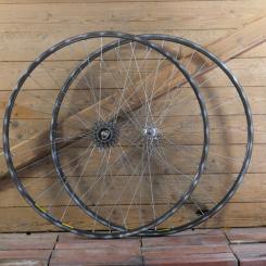 Laufradsatz 28 Zoll (622), 80er/90er J., für Rennrad, MAVIC Open 4CD, Naben: CAMOAGNOLO Record, gebr. 