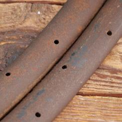 Wulstfelgensatz 28 Zoll (635), 10er-30er J., ohne Lack, gebr. 