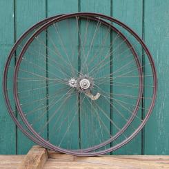 Laufradsatz 28 Zoll (622) für Drahtbereifung, 1949, F&S Torpedo, gebr. 