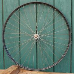 Vorderrad 26 Zoll (559) für Drahtbereifung, 30er-50er J., HONER-Nabe, NOS 