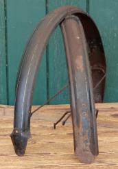 Schutzbleche Satz WANDERER, 26 Zoll, Damenausführung für Ballonrad, 30er J., schwarz, Linien weiß, gebr. 