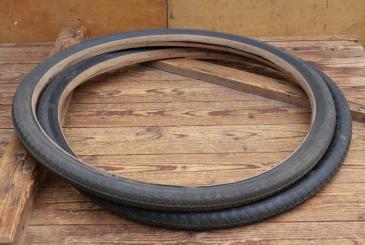 Reifensatz Fahrrad, CONTINENTAL Cord Ballon, 26 x 1,70 x 1 1/2, Wulst, 30er Jahre, schwarz, gebr. 