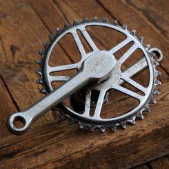 Tretlager universell für Kinderrad, orig. 70er/80er Jahre, verchromt, Thompson-Keillager, gebr. 