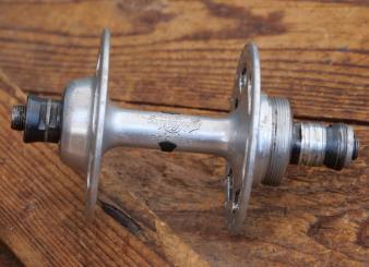 Nabe Hinterrad Fahrrad, CAMPAGNOLO Record Hochflansch, original 70er/80er J., gebraucht 