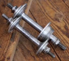 Nabensatz Fahrrad, GNUTTY, original 50er/60er J., Stahl verchromt/Alu-Flansch, gebraucht 