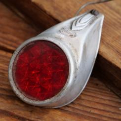 Rücklicht, HELIOS, orig. 50er Jahre, Alu, Echtglas, gebr. 