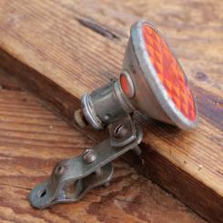 Rücklicht RADSONNE, für Strebenmontage, orig. 50er Jahre, Aluguss, hochwertig, Echtglas, gebr. 
