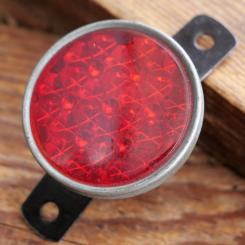 Rückstrahler, orig. 30er-50er Jahre, Stahl lackiert/verzinkt, Echtglas, NOS 