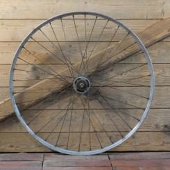 Hinterrad 26 Zoll (559), für Drahtbereifung Ballon-Sportrad, original 1933, F&S-Nabe, Felge Alu, gebr. 