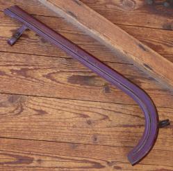 Kettenschutz NSU, weinrot, Linie gold, Länge ca. 47 cm, orig. 40er/50er J., gebr. 