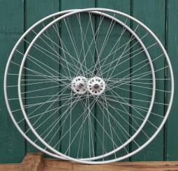 Laufradsatz für Schlauchbereifung 27 Zoll (630), 1970er J.,  MAVIC Felgen CAMPAGNOLO Naben, gebr. 