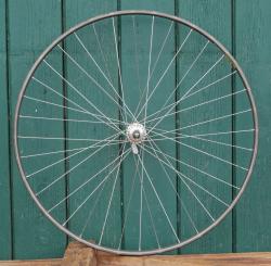 Hinterrad für Schlauchbereifung 27 Zoll (630), 1980er J., MAVIC-Felge, CAMPAGNOLO Record-Nabe, gebr. 