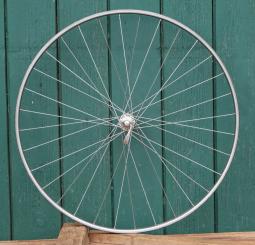 Vorderrad für Schlauchbereifung 27 Zoll (630), 1970er J., MAVIC-Felge, CAMPAGNOLO Record-Nabe, gebr. 