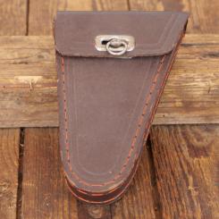 Werkzeugtasche für Herrenrad, LEFA braun, original 40er Jahre, WW2, NOS 