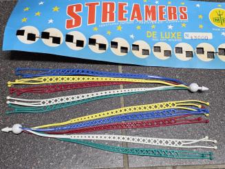 Streamer für das Lenkerende, orig. Altbestand !, kleiner Restposten, 60/70er Jahre!, L=30cm 