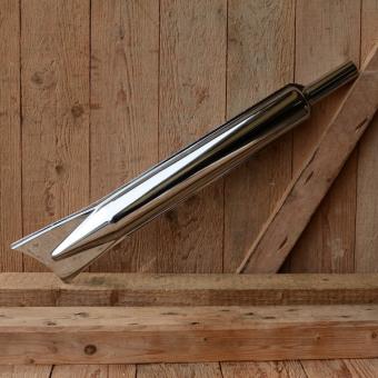 Auspufftopf "SACHS 98ccm", lang, verchromt, D=28mm/56mm L=570mm 