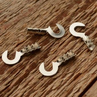 Kabelhaken für Lichtkabel, Blech vernickelt, orig. Altbestand, zum Nachrüsten 