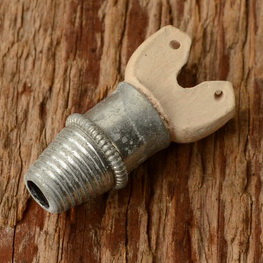 Brenner für Carbidlaterne, Ausf. " Doppelbrenner" f. Laternen ab 80 mm Lichtaustritt m. Schraubgewinde konisch 