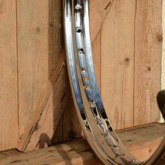 Felge Moped Motorrad 1.50-19 (23 x 2,50), verchromt, 36 Loch, gepunzt, 55mm 