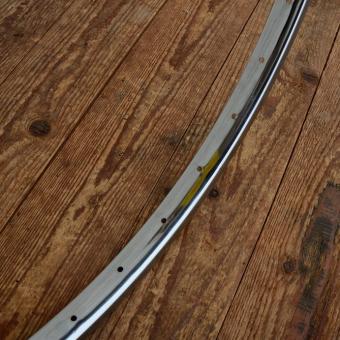 Fahrradfelge Kastenprofil, 27 x 1  1/4 , (630), verchromt, 36 Loch, alte Neuware der 60-80er Jahre 