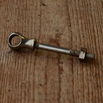 Bremsführung gerade, vernickelt, orig. 20/30er Jahre, ggf. minimale Patina 