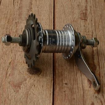 Nabe Hinterrad,"F&S JET", verchromt, Freilauf/Rücktritt, 36Loch, Achse FG9.5mm, Einbaumaß 110mm 