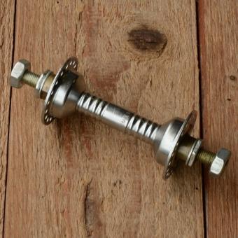 Nabe Vorderrad, WECO, gerillt, verchromt, 36Loch, Einbaumaß 90mm, Achse FG7,9mm 