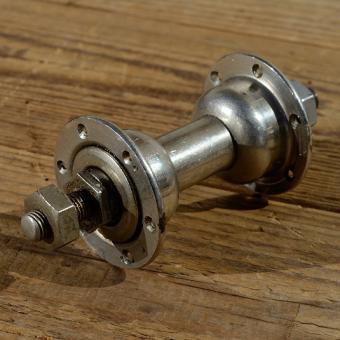 Nabe Vorderrad, vernickelt, 12 Loch, Einbaumaß 71mm, Achse FG7,9mm 