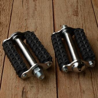 Pedale "Blockpedale", Blankteile verchromt, Grobprofil 