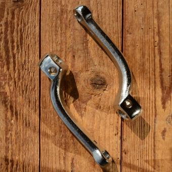 Tretkurbel Moped, gekröpft, verchromt, L=125mm, f. Keilachse D=16mm 