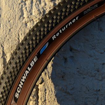 Fahrrad Reifen, 26 x 2,125 (57-559), schwarz/braun, Schwalbe "ReTurner" 