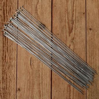 Speichen, DD 2 x 1.8 x 2 mm, doppelt endverstärkt, verchromt, ohne Nippel 