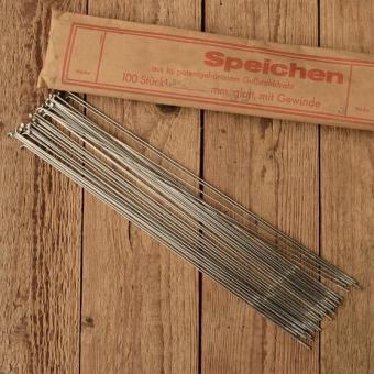 Speichen, DD 1.8 x 1.6 x 1.8 mm, doppelt endverstärkt, vernickelt, ohne Nippel 