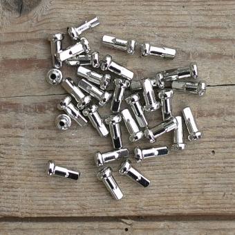 Speichennippel 2.34 mm, D-Schaft=4.8 mm, L=14mm, Messing vernickelt 