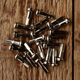 Speichennippel 2mm, D-Schaft=4.0mm, L=14mm, Messing vernickelt 