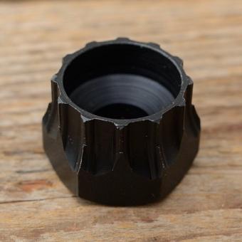 Freilauf Abnehmer "KEMPER" , brüniert, für Shimano Hyperglide kurzes Modell für Hohlachse m. Schnellspanner 