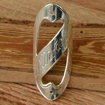 Steuerkopfschild  "DÜRKOPP", 10/20er Jahre, versilbert, Nachfertigung 