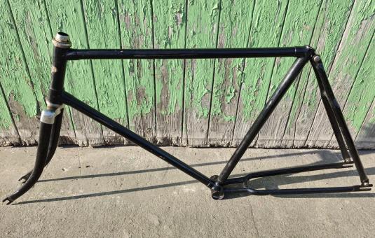 Fahrradrahmen MIELE Melior, Vollballonrad 26 x 2.00, Rahmenhöhe 55 cm , 30er Jahre , Herren, ältere Neulackierung 