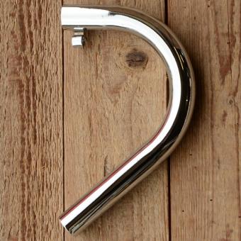 Auspuff-Krümmer für "DKW Hummel" verchromt, kurze Form,  D=26mm/H=180mm/L=200mm 