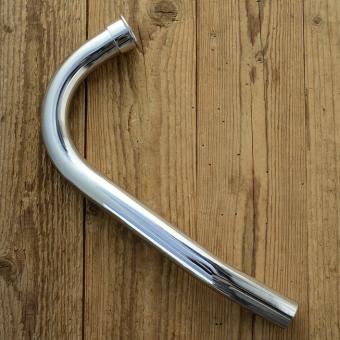 Auspuff-Krümmer für "SACHS 50ccm Hercules MK2" verchromt, D=28mm/L=310mm, Linksanbau, leicht abgewinkelt 