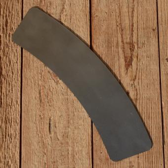 Kennzeichen vorne, unlackiert, passend für 98 ccm Motorfahrrad, frühe Motorräder etc., L=285mm/H=66mm 