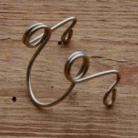 Schutzblechbefestigung "Schnellfest", vernickelt, orig Altbestand, ideal am Rennrad, 2er Satz 