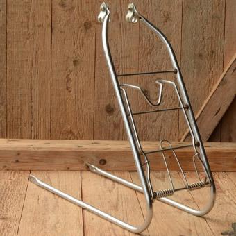 Gepäckträger, passend für 26 Zoll Fahrräder, silber lackiert, B=145mm H=350mm 