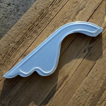 Kettenschutz, Aluminium, orig. 60/70er Jahre aus altem Bestand, L=34 cm 